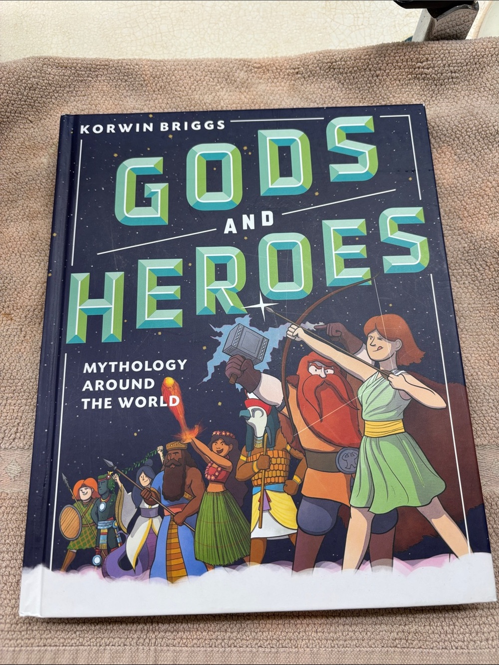 NEW Gods and Heroes Hardcover Book - Navy Blue & Green